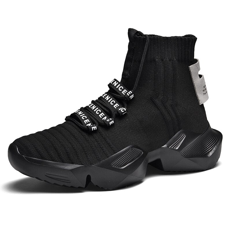 High Top Fashion Men's Sock Chunky Sneakers Breathable Men Thick Bottom Shoes Outdoor Casual Footwear Big Size Zapatillas Hombre