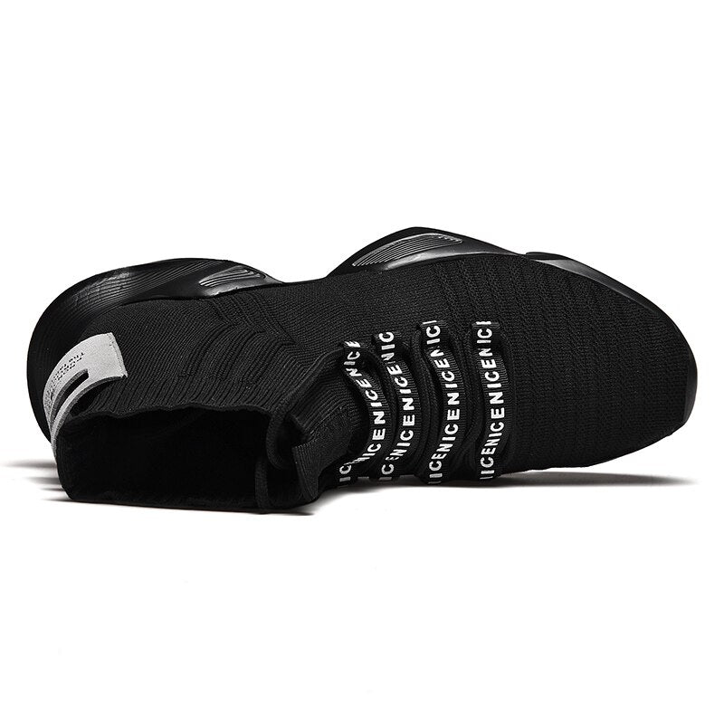 High Top Fashion Men's Sock Chunky Sneakers Breathable Men Thick Bottom Shoes Outdoor Casual Footwear Big Size Zapatillas Hombre