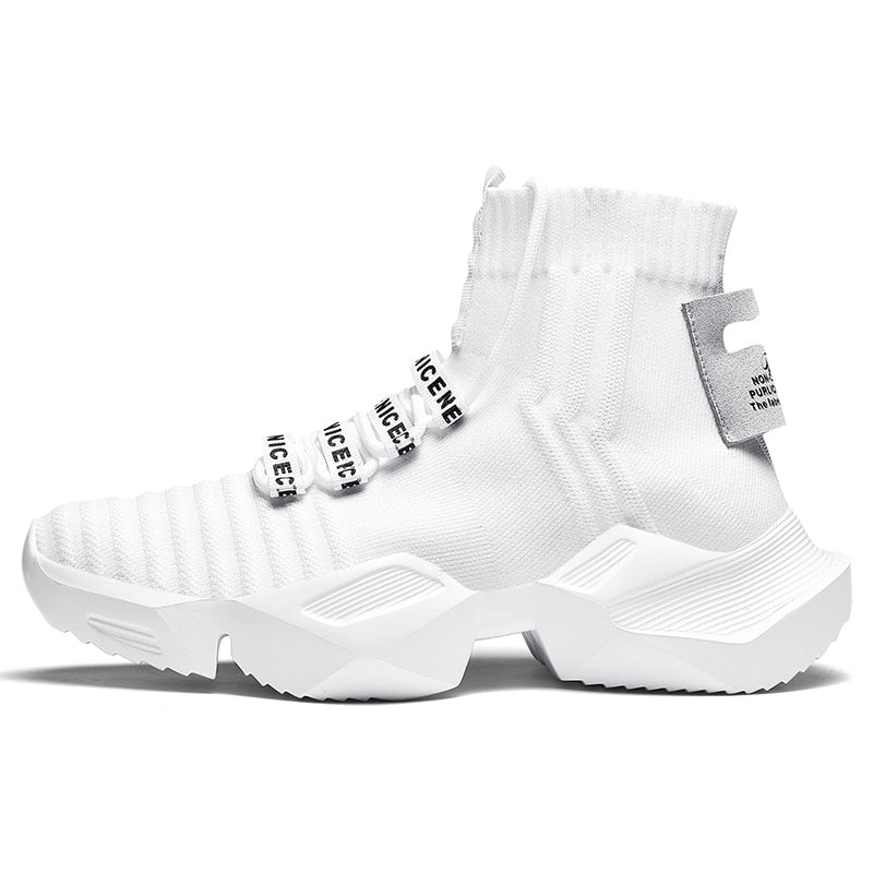 High Top Fashion Men's Sock Chunky Sneakers Breathable Men Thick Bottom Shoes Outdoor Casual Footwear Big Size Zapatillas Hombre