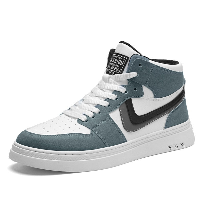 White Women's Men's Sneaker Trend High Top Platform Shoes Men 2021 Spring Designer Vulcanized Shoes Elegant Brand Sneakers 39-44