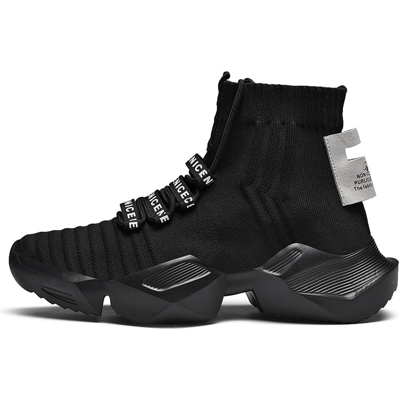 High Top Fashion Men's Sock Chunky Sneakers Breathable Men Thick Bottom Shoes Outdoor Casual Footwear Big Size Zapatillas Hombre