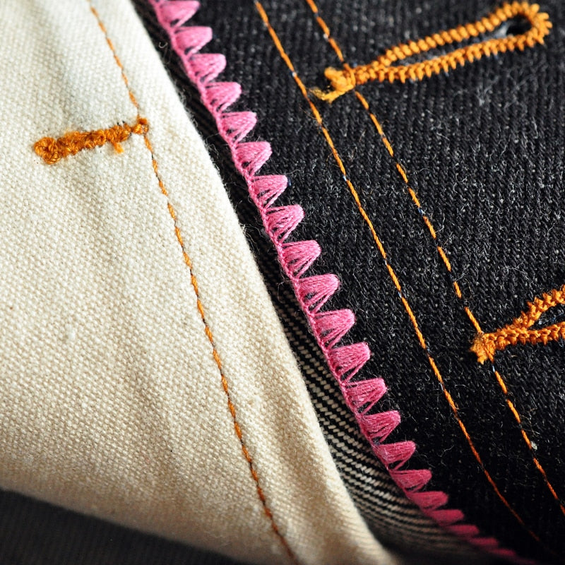 Sauce Origin 915-Pi Mens Jeans Men Designer Jeans for Men Taper Fit Selvedge Denim Raw Jeans Button Fly Handmade Vintage