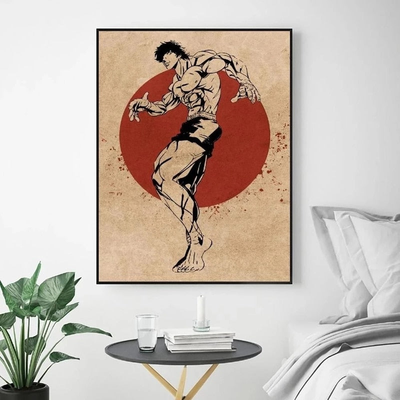 Baki Hanma Anime Character Canvas Poster Hd Print Cuadros Wall Art Painting Picture Modern Home Decoration for Bedroom Artwork