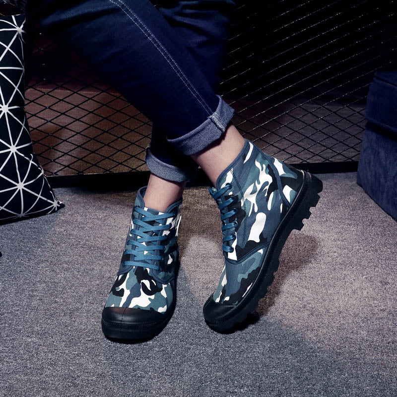 YWEEN Lace Up Men's Casual Shoes Spring Autumn High Top Men's Army Shoes Men Casual Canvas Shoes Male High Quality Shoes