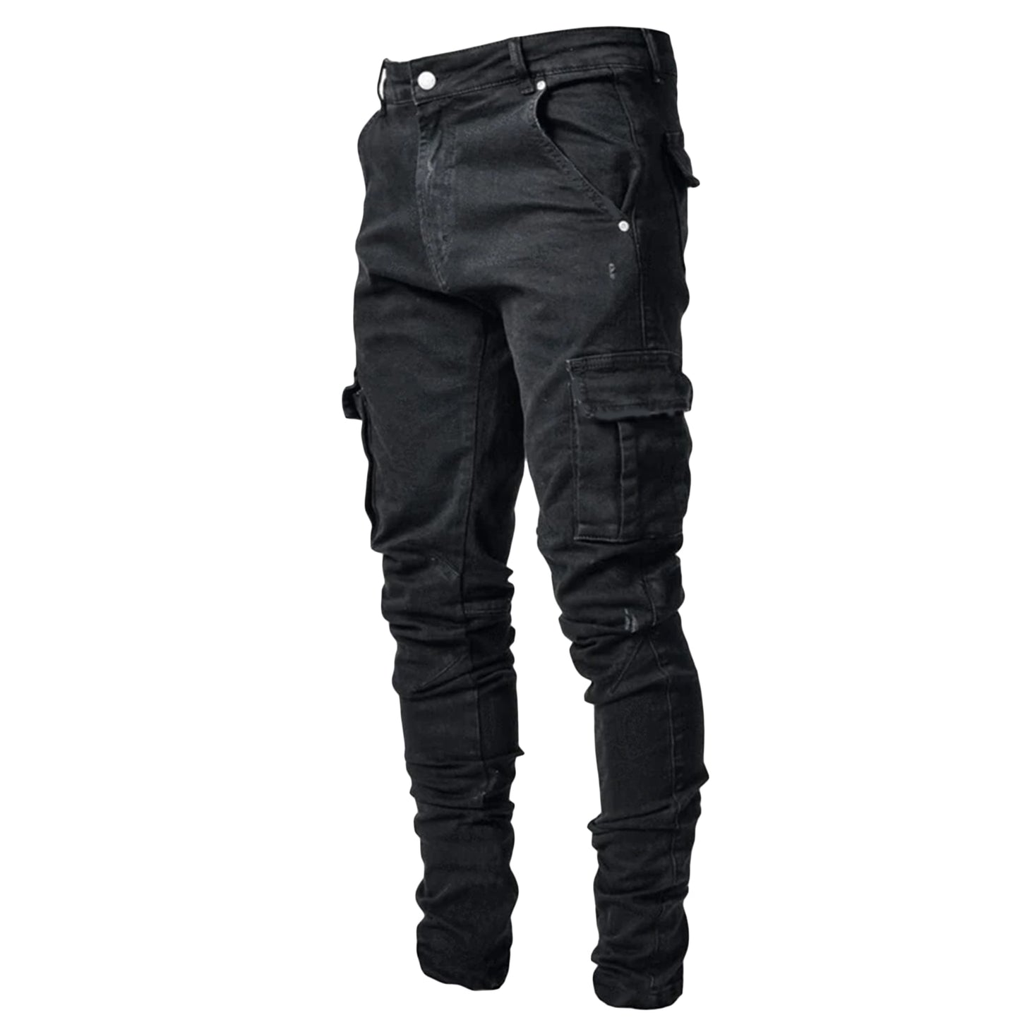 3 Styles Men Stretchy Ripped Skinny Biker Embroidery Print Jeans Destroyed Hole Taped Slim Fit Denim Scratched High Quality Jean
