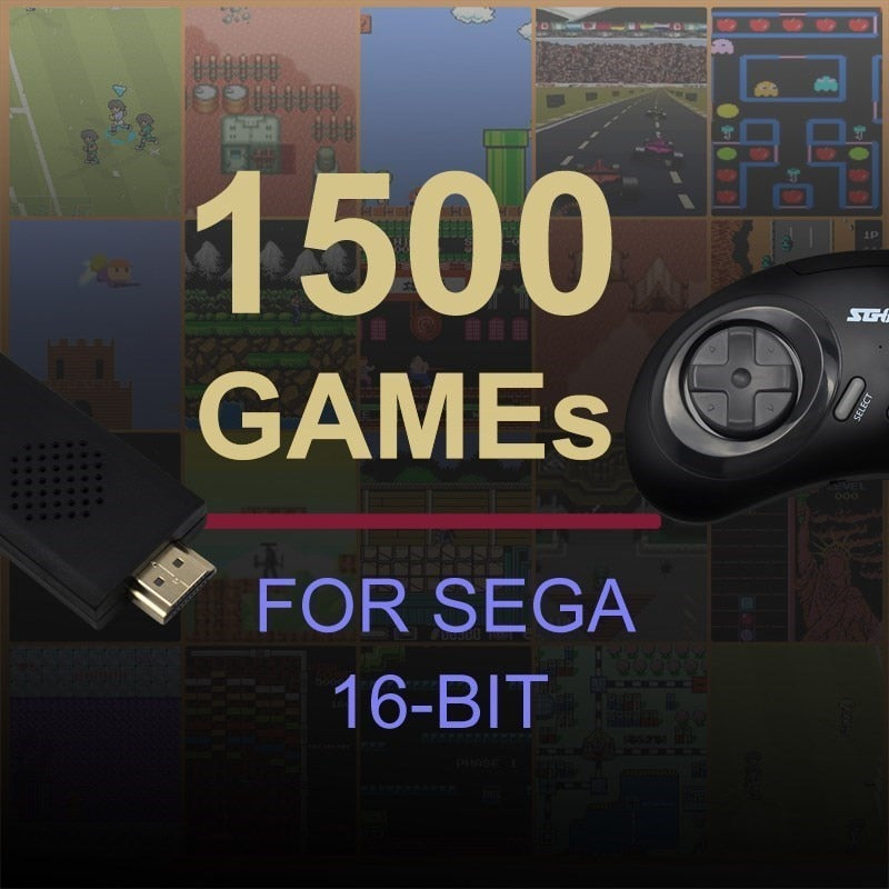 Retro Game Console 16 Bit MD Genesis For Sega Genesis Built-in 4737 Classic Games Controller Gamepad Video Game Stick with TV HD