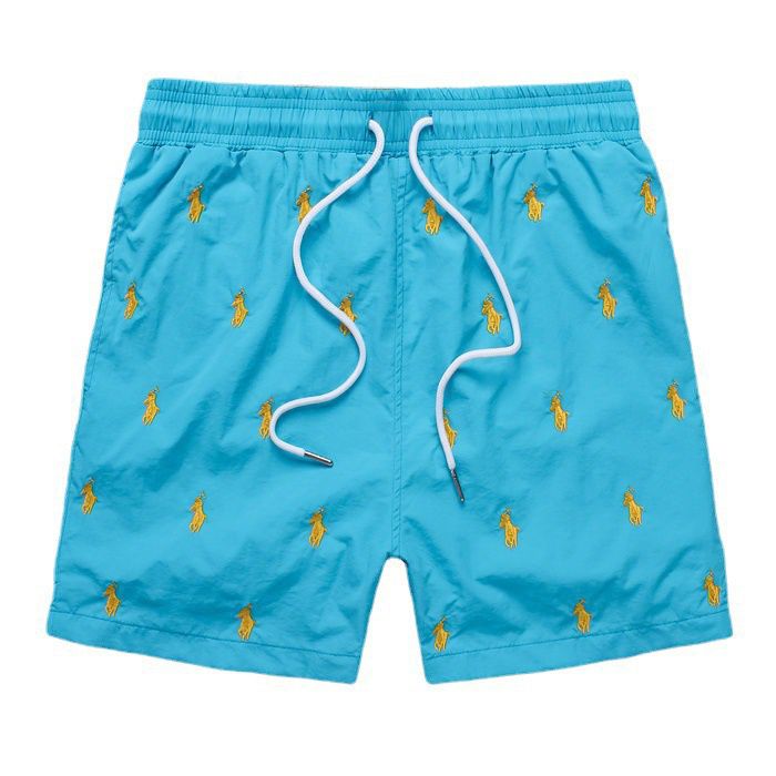 Casual sports shorts men's trendy fashion tethered inner net stitching straight loose plus size fat guy shorts men's summer