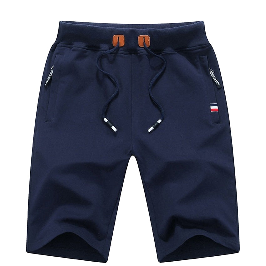 Men's Summer Breeches Shorts Cotton Casual Bermudas Men Black Boardshorts Homme Classic Brand Clothing Beach Shorts Male