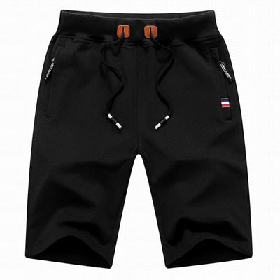 Men's Summer Breeches Shorts Cotton Casual Bermudas Men Black Boardshorts Homme Classic Brand Clothing Beach Shorts Male