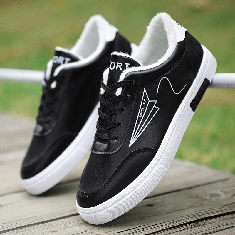 Autumn Men Casual Shoes Winter Men's Board Shoes Light Sports Shoes Men Tennis Sneaker Soft White Shoes Male Flat Shoes