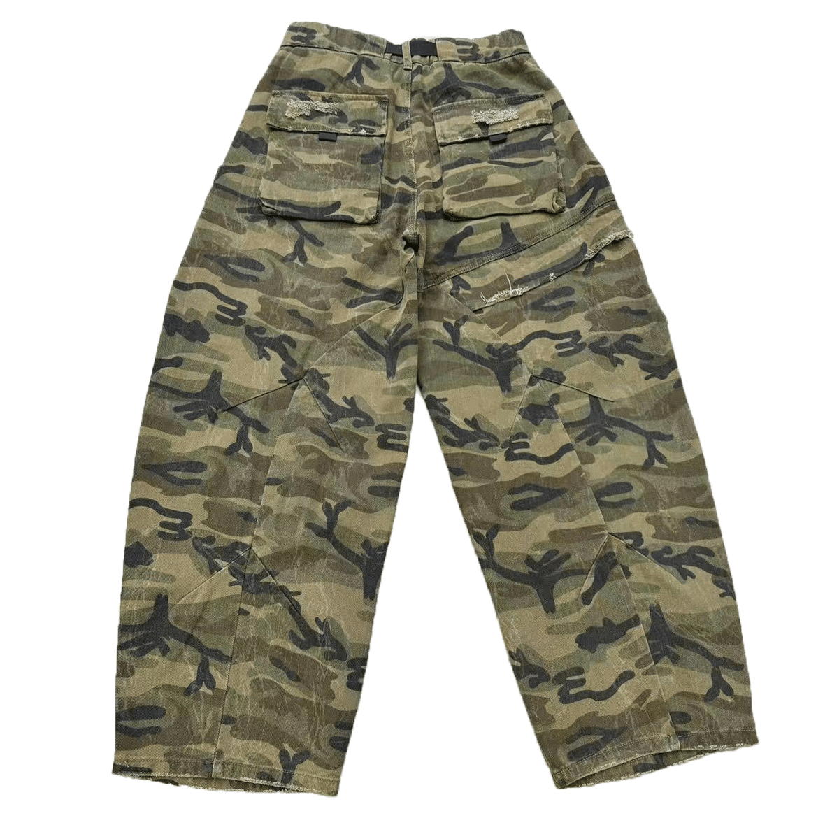 Complex  Camouflage Loose Wide-leg Jeans
