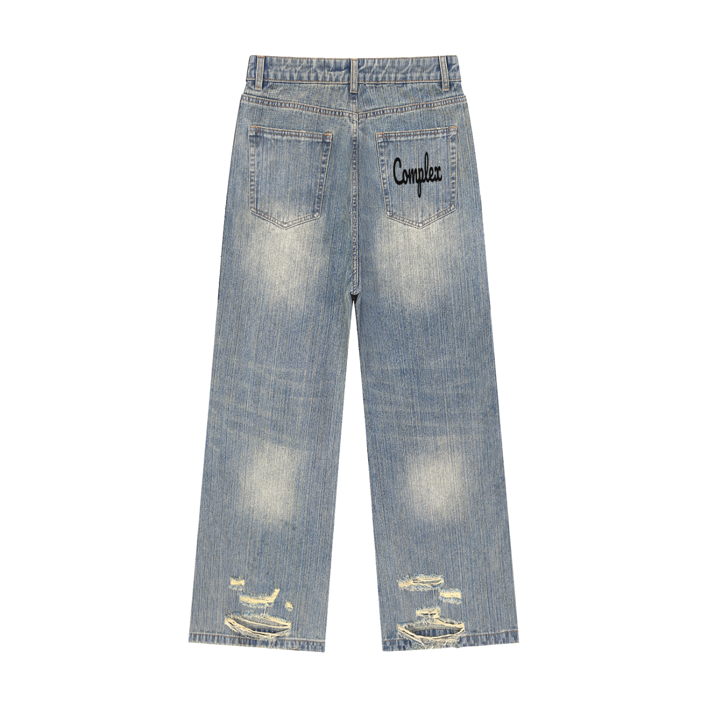 Vintage Wash Distressed Denim Jeans (Heartless Complex jeans)
