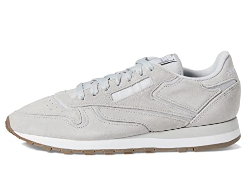 Reebok Unisex Classic Leather Sneaker, FTWR White/Pure Grey 3 Rubber gum-03, 12 Women/10.5 Men