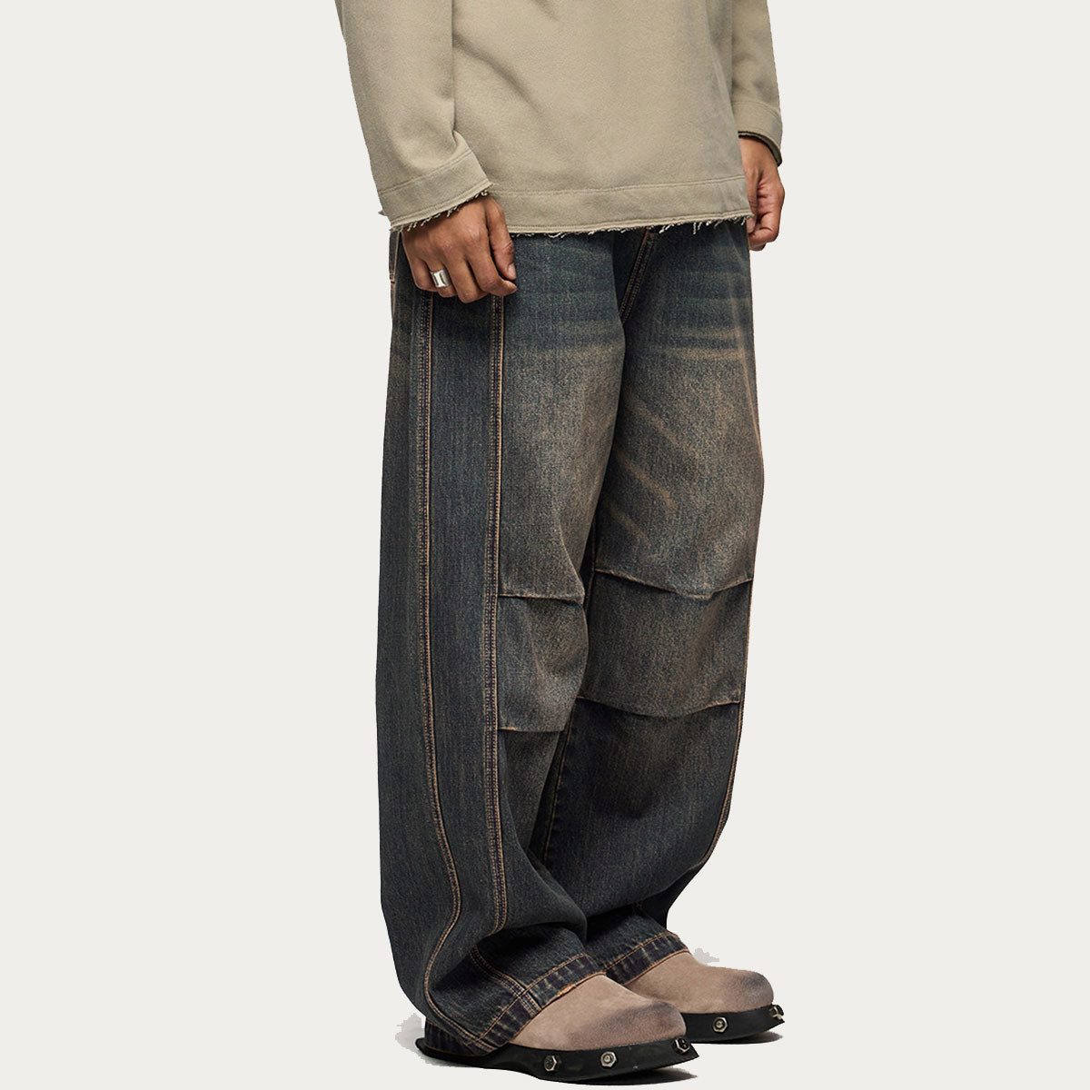 straight leg Complex jeans