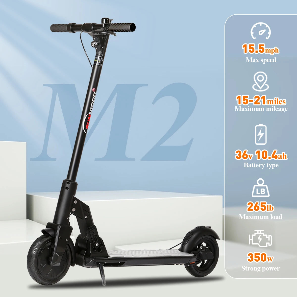 350W New Electric Scooter 36V 10AH 25km/h Mobility Scooter Anti-skid Folding Electric Scooter Lightweigh For Adults US Warehouse