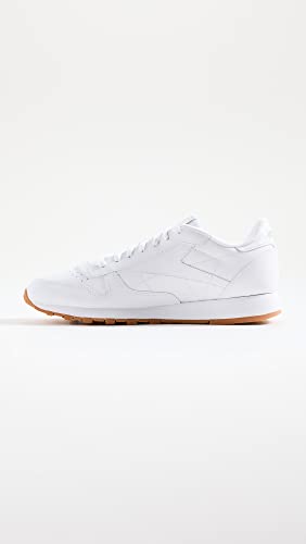 Reebok Unisex Classic Leather Sneaker, FTWR White/Pure Grey 3 Rubber gum-03, 12 Women/10.5 Men