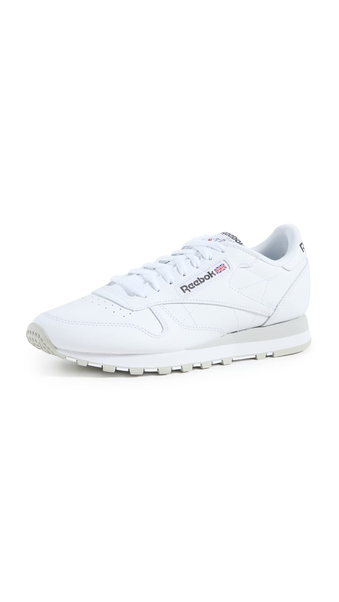 Reebok Unisex Classic Leather Sneaker, FTWR White/Pure Grey 3 Rubber gum-03, 12 Women/10.5 Men