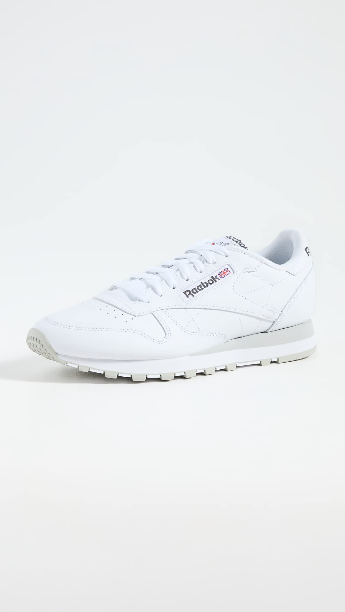 Reebok Unisex Classic Leather Sneaker, FTWR White/Pure Grey 3 Rubber gum-03, 12 Women/10.5 Men