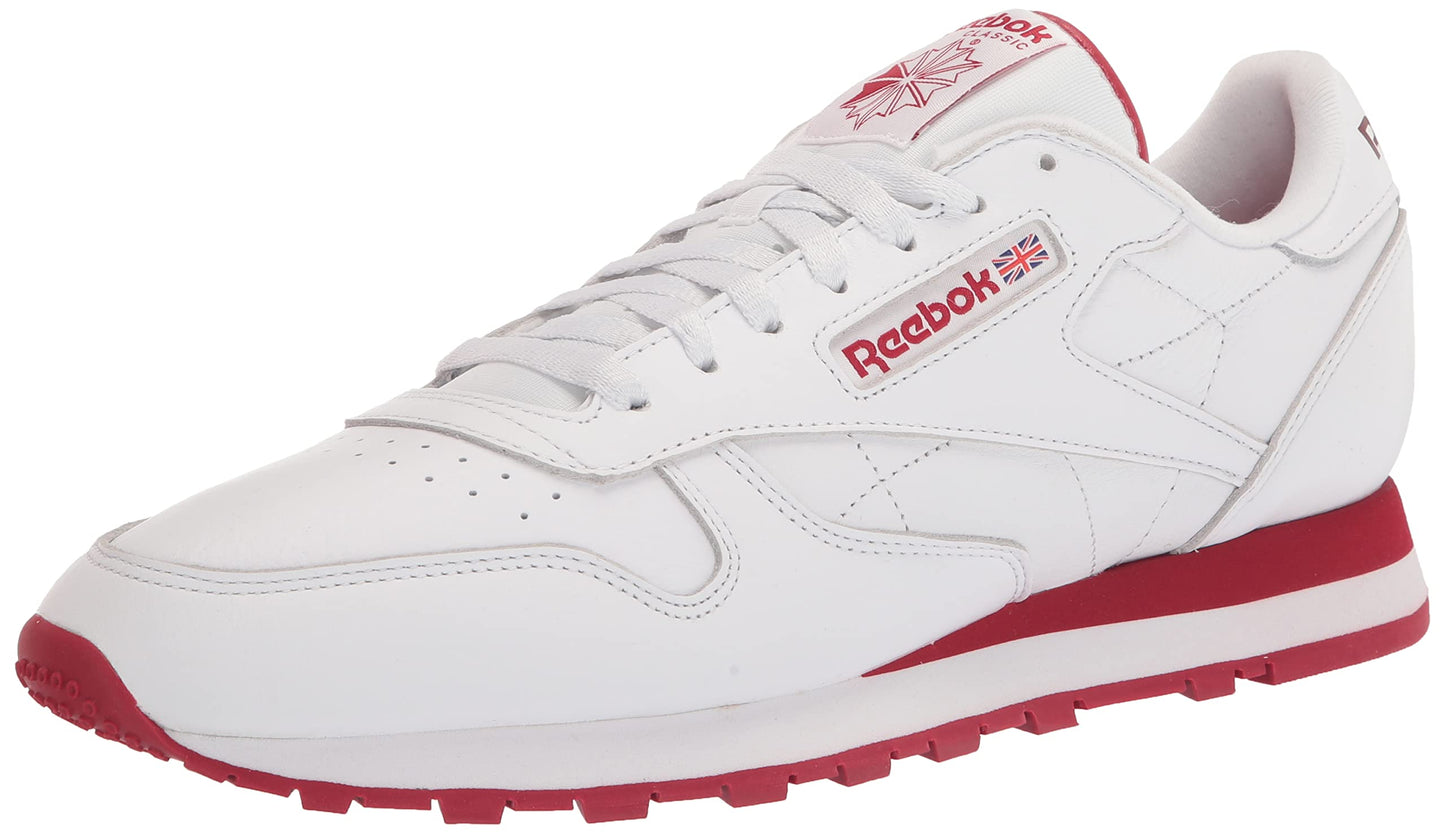 Reebok Unisex Classic Leather Sneaker, FTWR White/Pure Grey 3 Rubber gum-03, 12 Women/10.5 Men