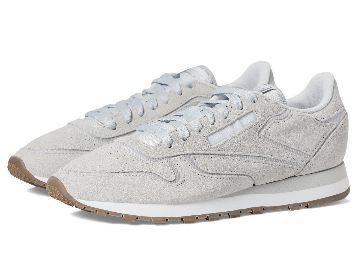 Reebok Unisex Classic Leather Sneaker, FTWR White/Pure Grey 3 Rubber gum-03, 12 Women/10.5 Men