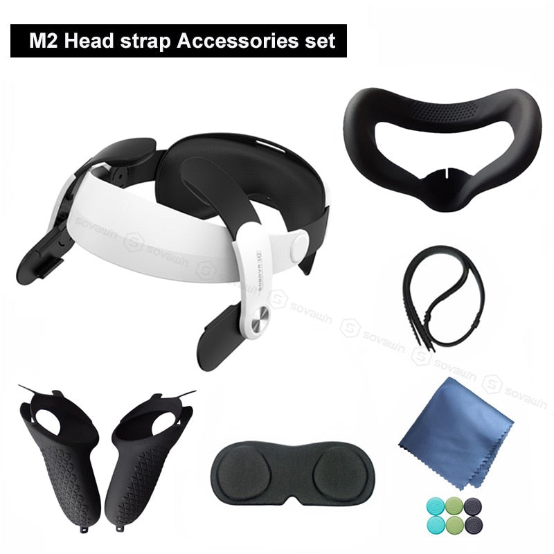 BOBOVR M2 Strap F2 Upgrade For Quest 2 Fan Lens No Fog Halo Strap Protective C2 Case Handle Cover For Oculus Quest2 Accessoires