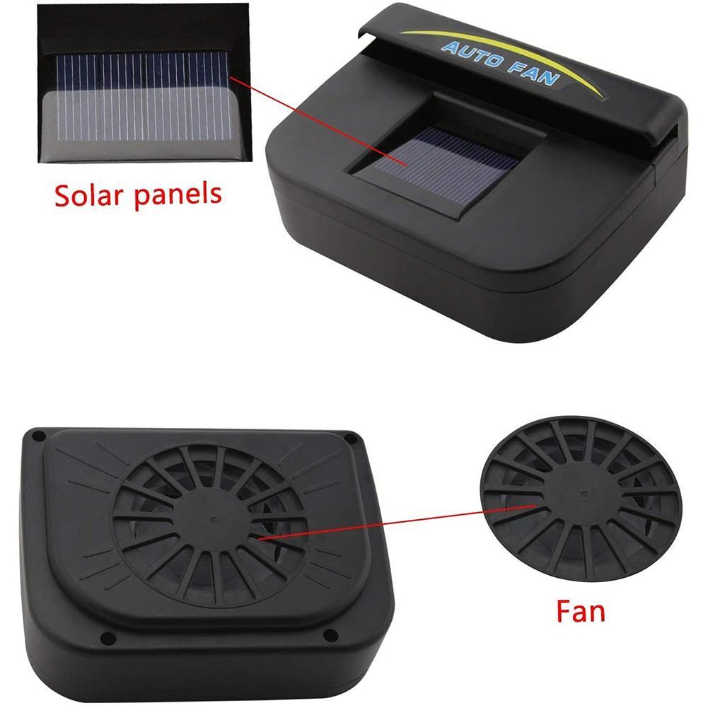 Portable Car Solar Powered Auto Fan Cooler Energy Saving Clean Air Exhaust Cooling Fan Install On Car Windows Ventilador Coche