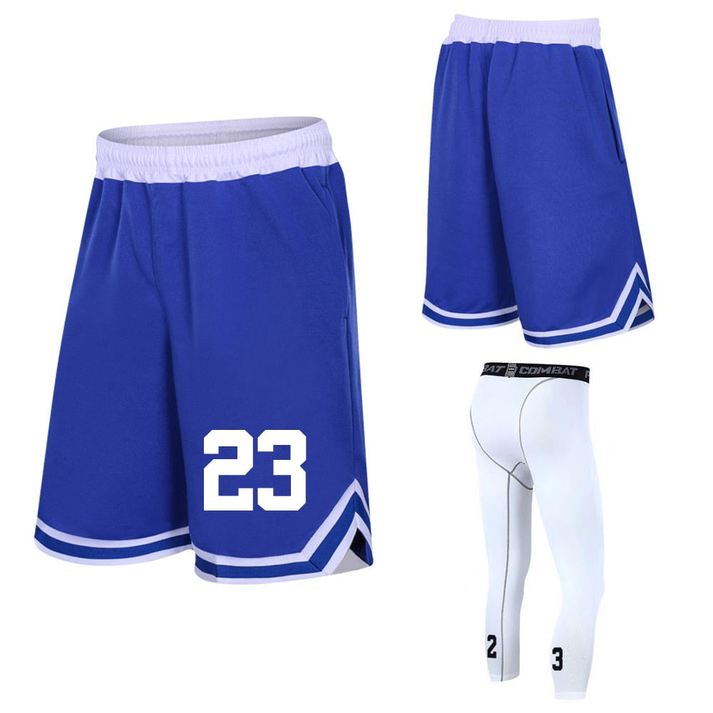 Custom number Basketball Shorts Loose Breathable Men Basketball Shorts Zipper Pocket Training Basketball Quick Dry Running Short