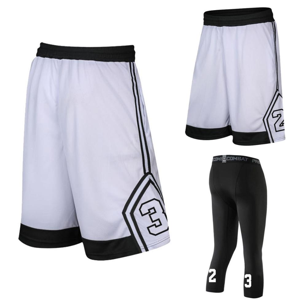 Custom number Basketball Shorts Loose Breathable Men Basketball Shorts Zipper Pocket Training Basketball Quick Dry Running Short