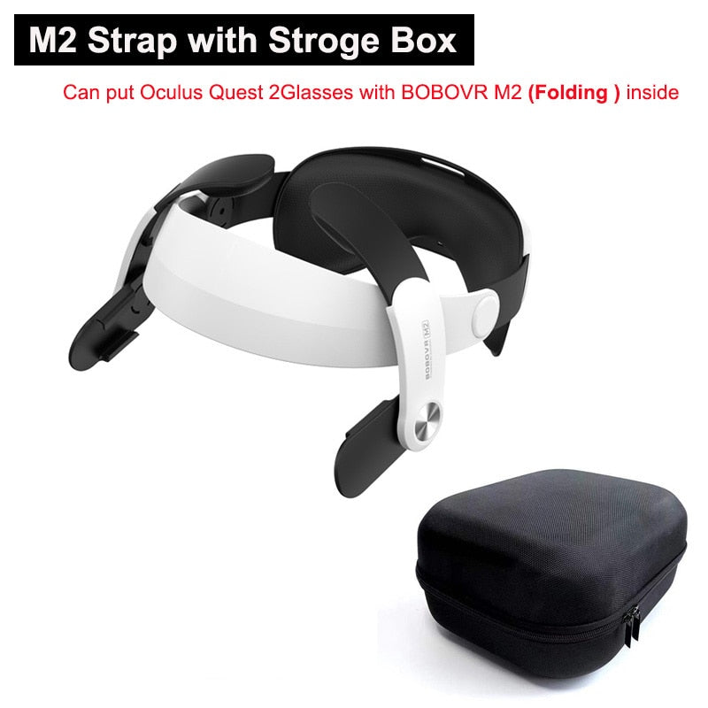 BOBOVR M2 Strap F2 Upgrade For Quest 2 Fan Lens No Fog Halo Strap Protective C2 Case Handle Cover For Oculus Quest2 Accessoires