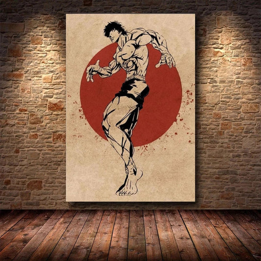 Baki Hanma Anime Character Canvas Poster Hd Print Cuadros Wall Art Painting Picture Modern Home Decoration for Bedroom Artwork