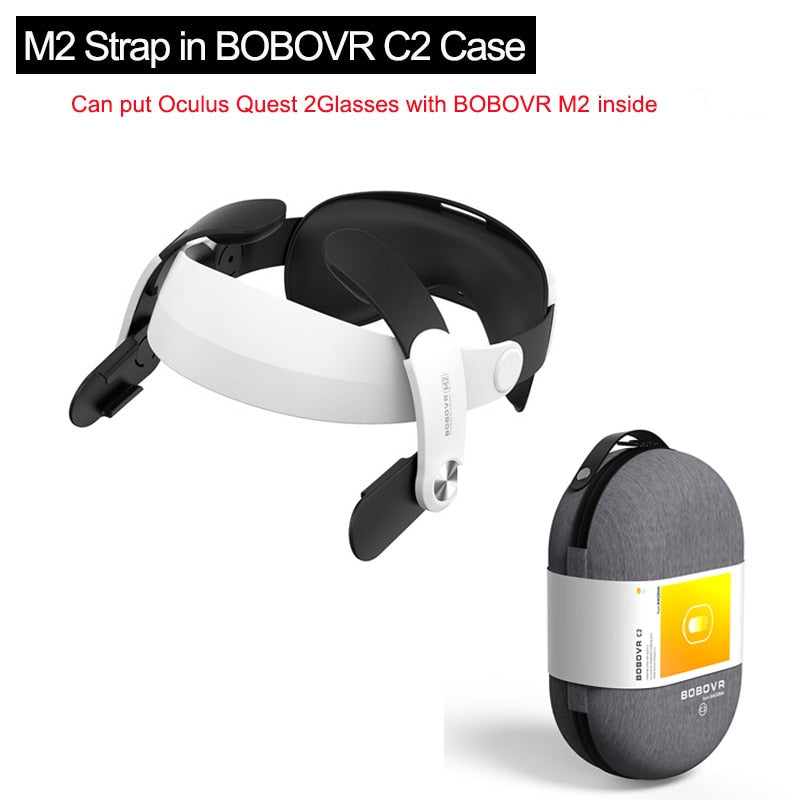 BOBOVR M2 Strap F2 Upgrade For Quest 2 Fan Lens No Fog Halo Strap Protective C2 Case Handle Cover For Oculus Quest2 Accessoires