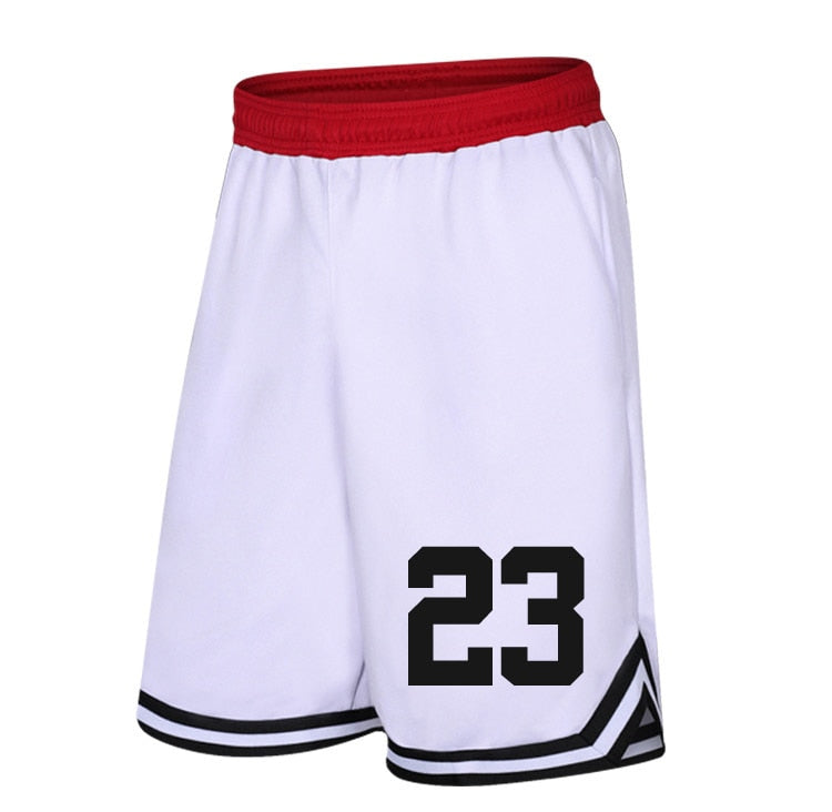 Custom number Basketball Shorts Loose Breathable Men Basketball Shorts Zipper Pocket Training Basketball Quick Dry Running Short