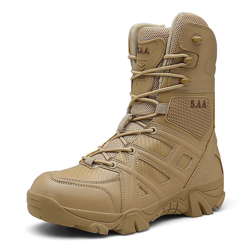 Vancat Men High Quality Brand Military Leather Boots Special Force Tactical Desert Combat Men's Boots Outdoor Shoes Ankle Boots