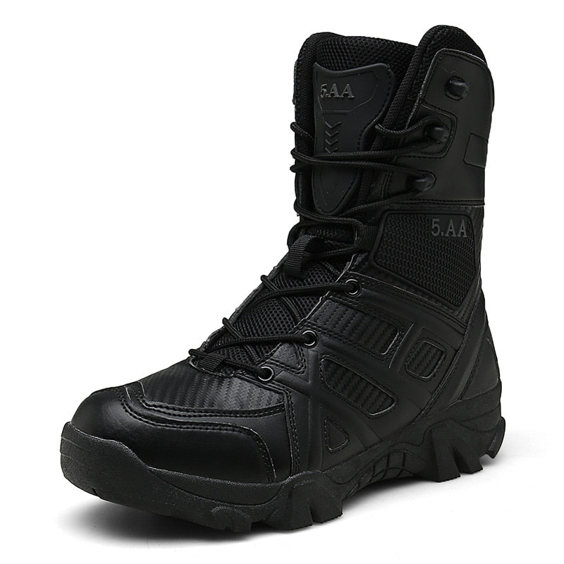 Vancat Men High Quality Brand Military Leather Boots Special Force Tactical Desert Combat Men's Boots Outdoor Shoes Ankle Boots