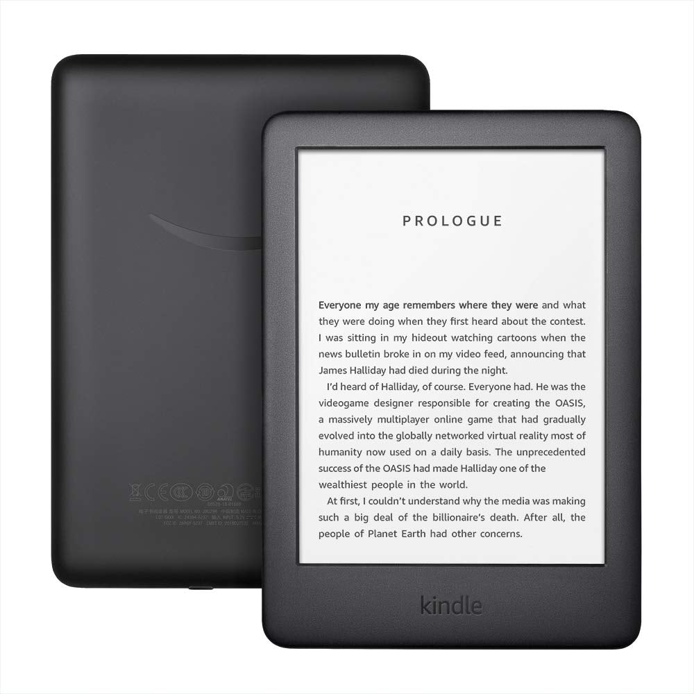 All-new Kindle Black 2019 version, Now with a Built-in Front Light, Wi-Fi 4GB eBook e-ink screen 6-inch e-Book Readers