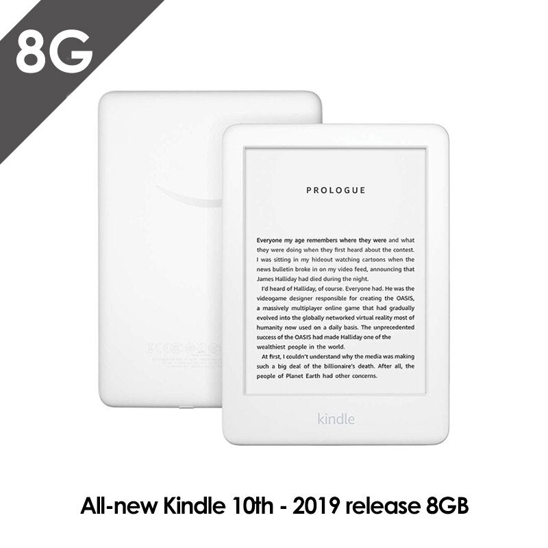 All-new Kindle Black 2019 version, Now with a Built-in Front Light, Wi-Fi 8GB eBook e-ink screen 6-inch e-Book Readers