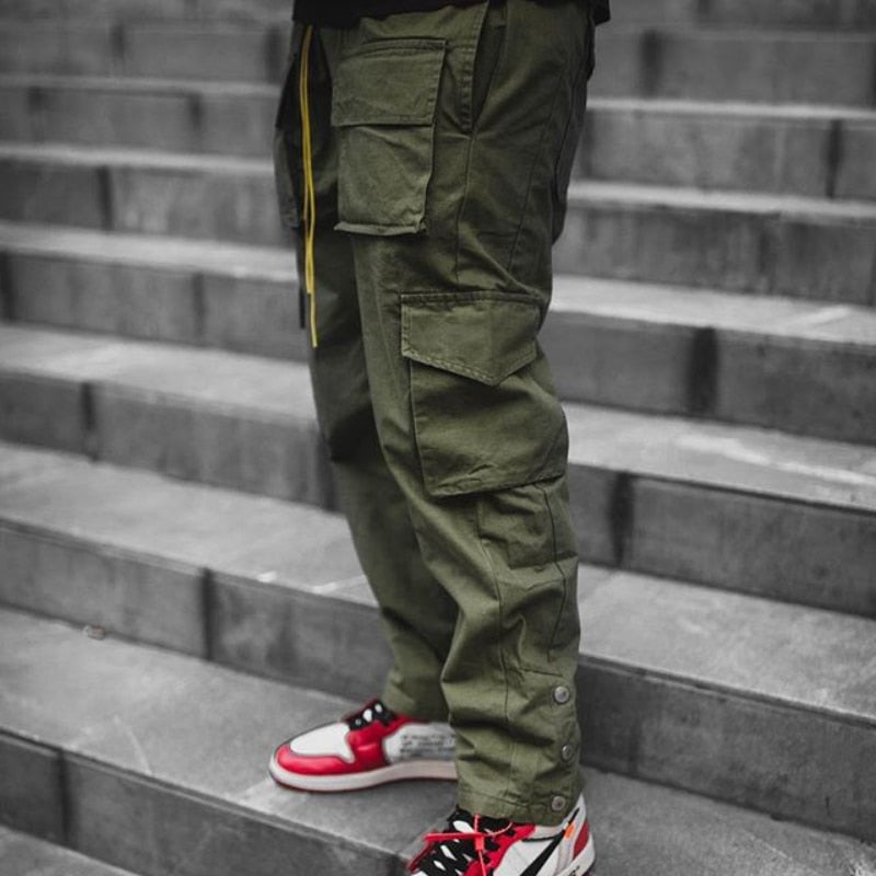 Cargo Pants Men Hip Hop Streetwear Jogger Pant Fashion Trousers Multi-Pocket Casual Joggers Sweatpants Men Pants