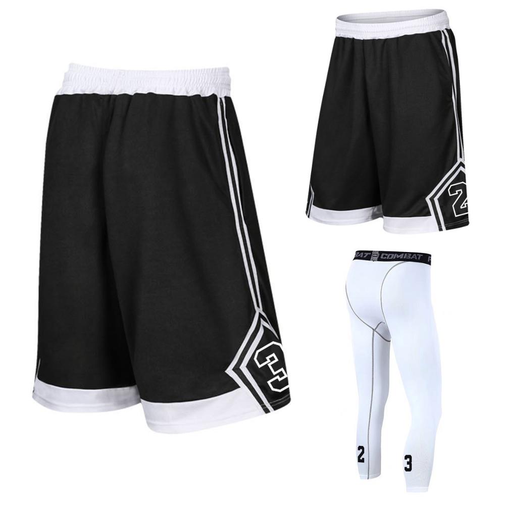 Custom number Basketball Shorts Loose Breathable Men Basketball Shorts Zipper Pocket Training Basketball Quick Dry Running Short