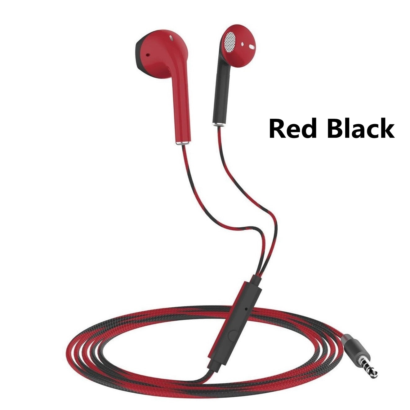 NEW 3.5mm Wired Headphones With Bass Earbuds Stereo Earphone Music Sport Gaming Headset With mic For Xiaomi IPhone