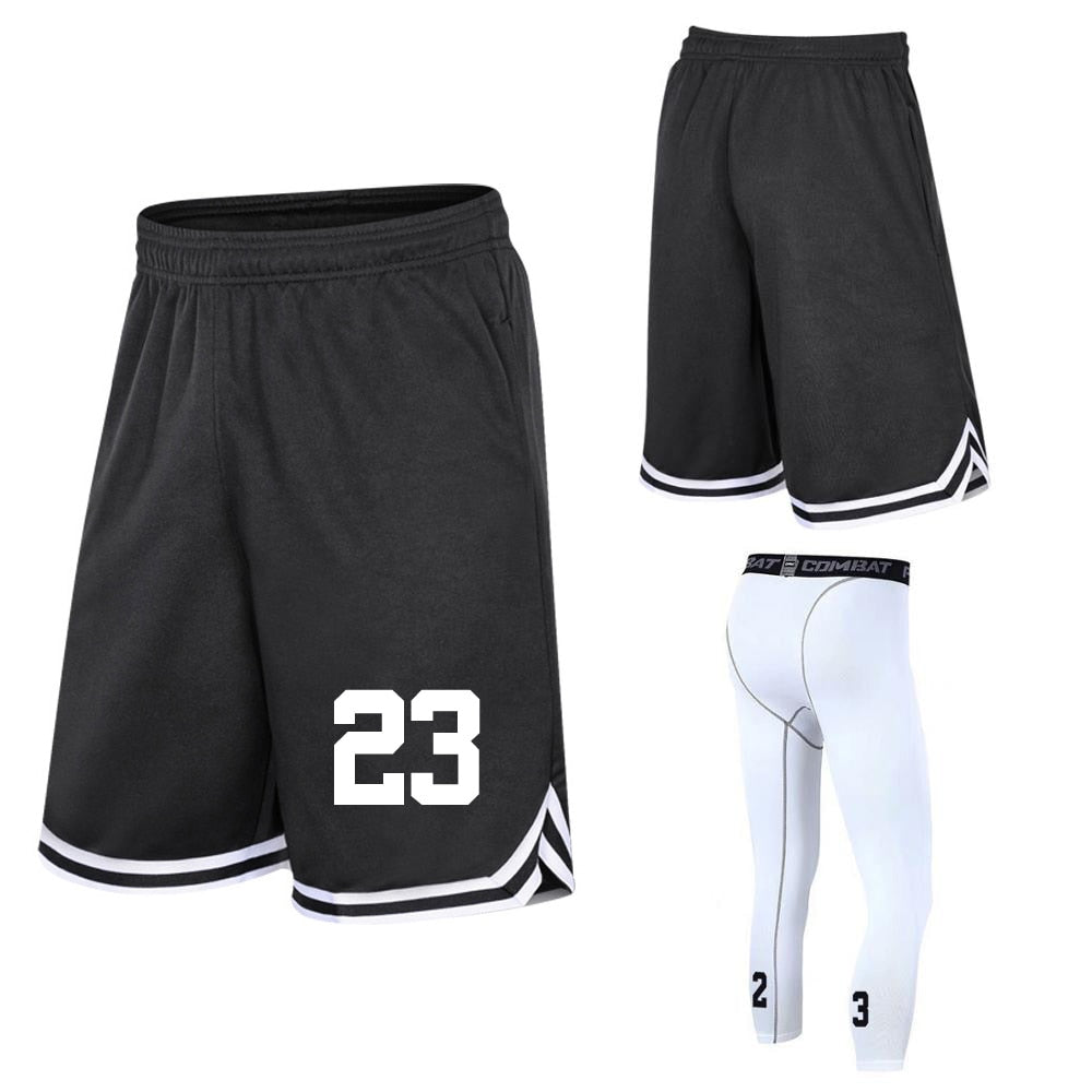 Custom number Basketball Shorts Loose Breathable Men Basketball Shorts Zipper Pocket Training Basketball Quick Dry Running Short