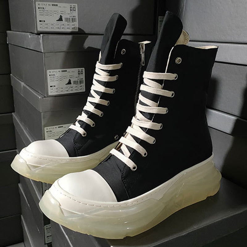 Rick Owens Men Shoes High-TOP Men's Sneakers Men's Casual Shoes Male Sneakers Women's Sports Shoes Women's Sneakers