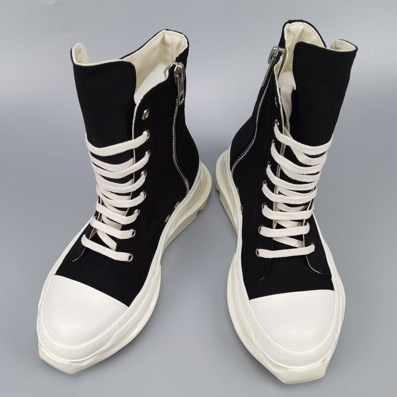 Rick Owens Men Shoes High-TOP Men's Sneakers Men's Casual Shoes Male Sneakers Women's Sports Shoes Women's Sneakers