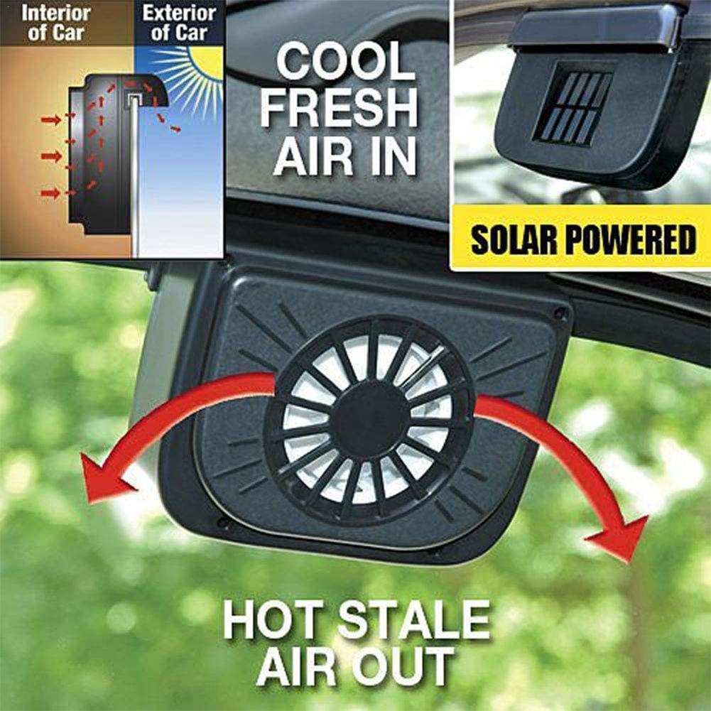 Portable Car Solar Powered Auto Fan Cooler Energy Saving Clean Air Exhaust Cooling Fan Install On Car Windows Ventilador Coche