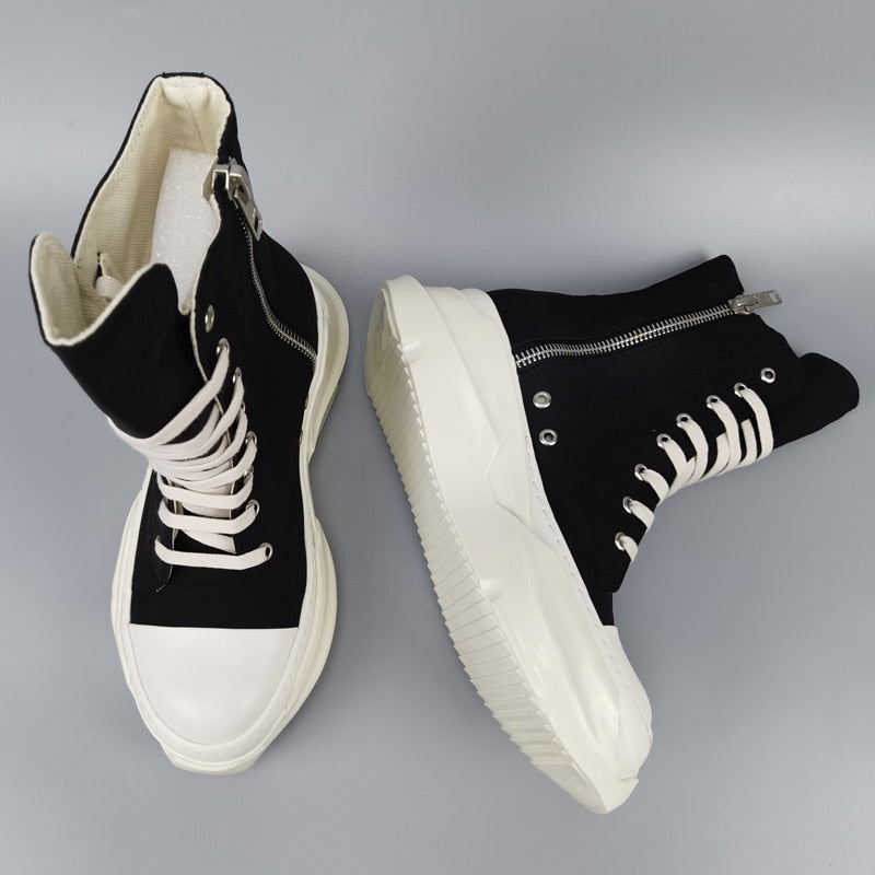 Rick Owens Men Shoes High-TOP Men's Sneakers Men's Casual Shoes Male Sneakers Women's Sports Shoes Women's Sneakers