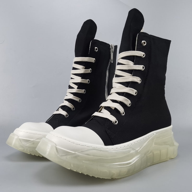 Rick Owens Men Shoes High-TOP Men's Sneakers Men's Casual Shoes Male Sneakers Women's Sports Shoes Women's Sneakers