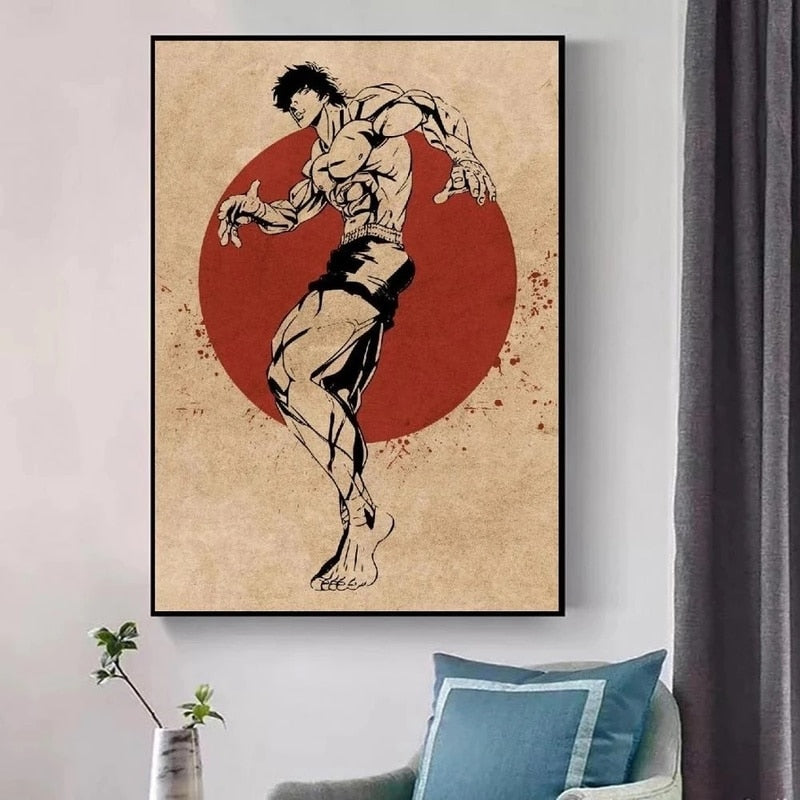 Baki Hanma Anime Character Canvas Poster Hd Print Cuadros Wall Art Painting Picture Modern Home Decoration for Bedroom Artwork