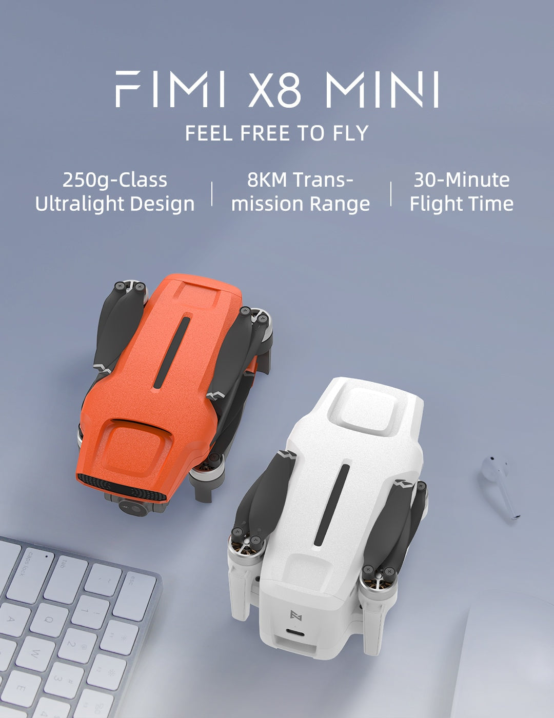 FIMI X8 Mini Drone professional 4k drone camera Quadcopter mini drone with remote control under 250g drone gps 8km little drone