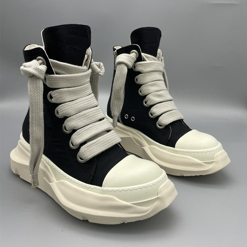 Rick Owens Men Shoes High-TOP Men's Sneakers Men's Casual Shoes Male Sneakers Women's Sports Shoes Women's Sneakers