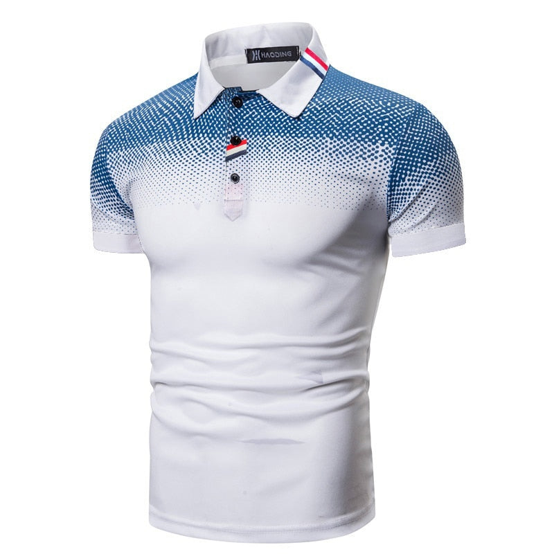 New Summer Casual Polo Shirt Men Short Sleeve Business Shirt Fashion Design Tops Tees