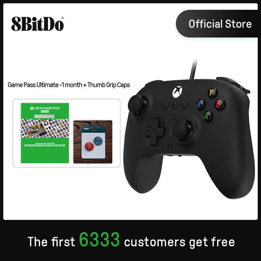 8BitDo - Ultimate Wired Controller for Xbox Series, Series S, X, Xbox One, Windows 10, 11